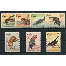 CUBA 1969 AVES FAUNA SERIE COMPLETA DE ESTAMPILLAS MINT